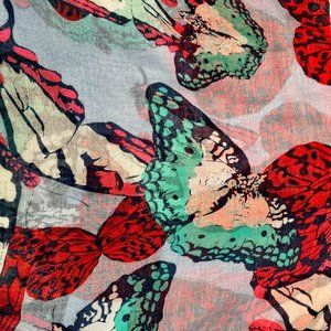🦋 Butterfly Print Scarf – New & Vibrant Design